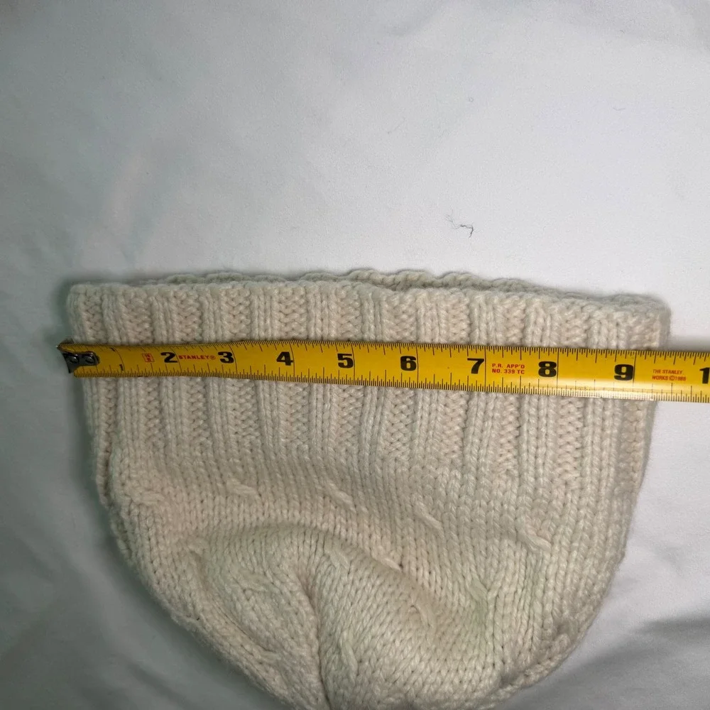 Columbia Youth Cable Knit Fleece Lined Beanie Cream One Size OS